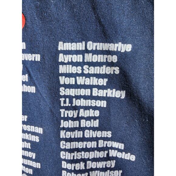 2017 ROSE BOWL + PENN STATE Blue All Players Listed Sequon Barkley T-Shirt SZ XL - Picture 4 of 12